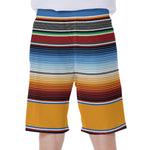 Tribal Serape Blanket Pattern Print Men's Beach Shorts