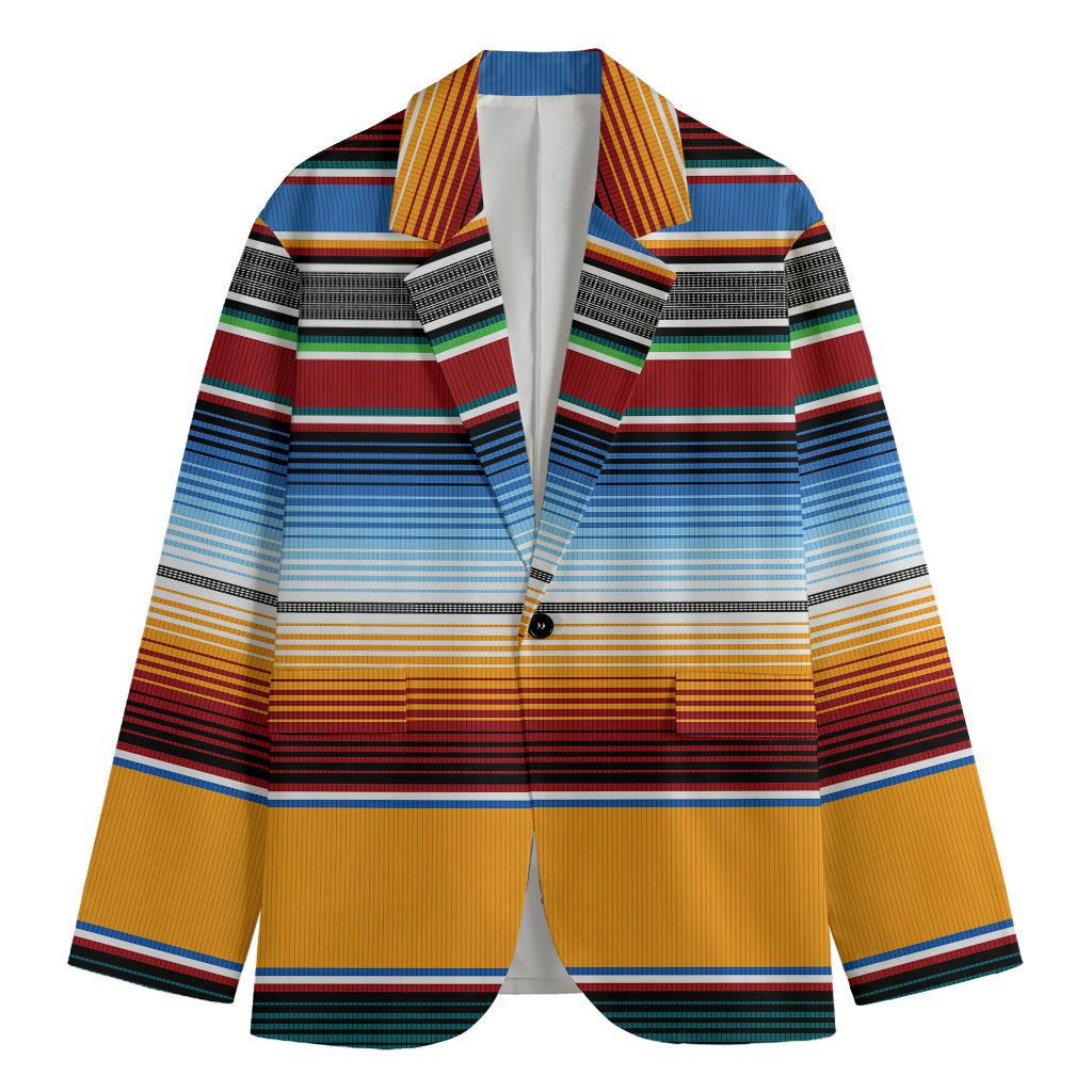 Tribal Serape Blanket Pattern Print Men's Blazer