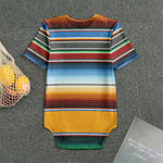 Tribal Serape Blanket Pattern Print Men's Bodysuit