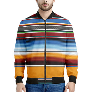 Tribal Serape Blanket Pattern Print Men's Bomber Jacket