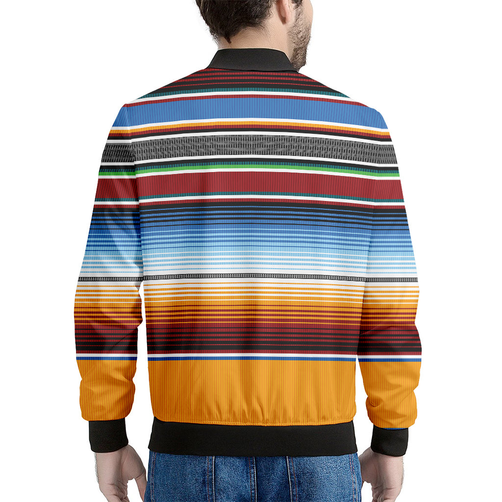 Tribal Serape Blanket Pattern Print Men's Bomber Jacket