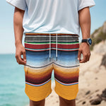 Tribal Serape Blanket Pattern Print Men's Cargo Shorts