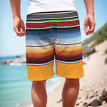Tribal Serape Blanket Pattern Print Men's Cargo Shorts