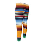 Tribal Serape Blanket Pattern Print Men's Compression Pants