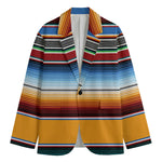 Tribal Serape Blanket Pattern Print Men's Cotton Blazer