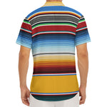 Tribal Serape Blanket Pattern Print Men's Deep V-Neck Shirt