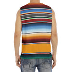 Tribal Serape Blanket Pattern Print Men's Fitness Tank Top