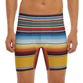 Tribal Serape Blanket Pattern Print Men's Long Boxer Briefs