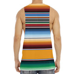 Tribal Serape Blanket Pattern Print Men's Muscle Tank Top