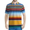 Tribal Serape Blanket Pattern Print Men's Polo Shirt