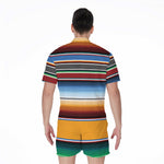 Tribal Serape Blanket Pattern Print Men's Rompers