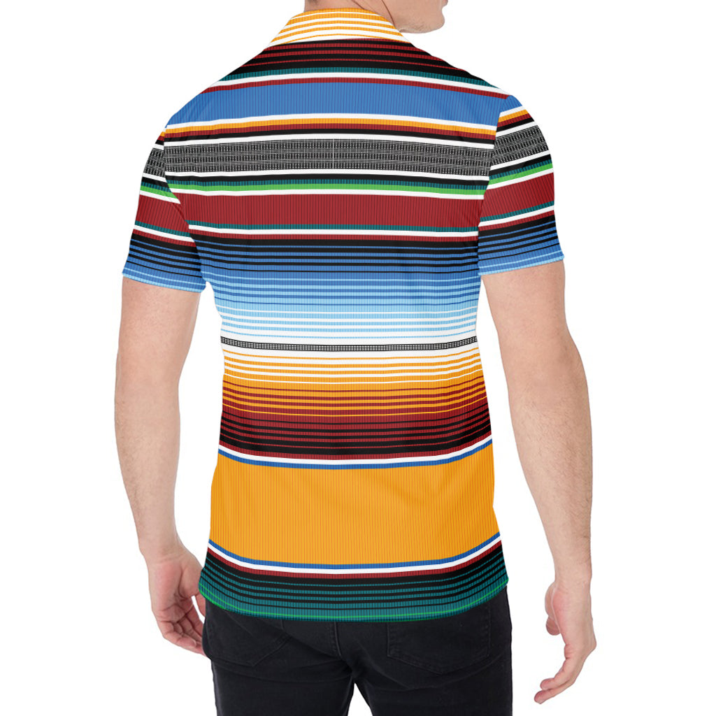 Tribal Serape Blanket Pattern Print Men's Shirt