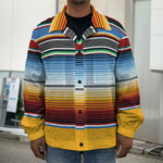 Tribal Serape Blanket Pattern Print Men's Shirt Jacket
