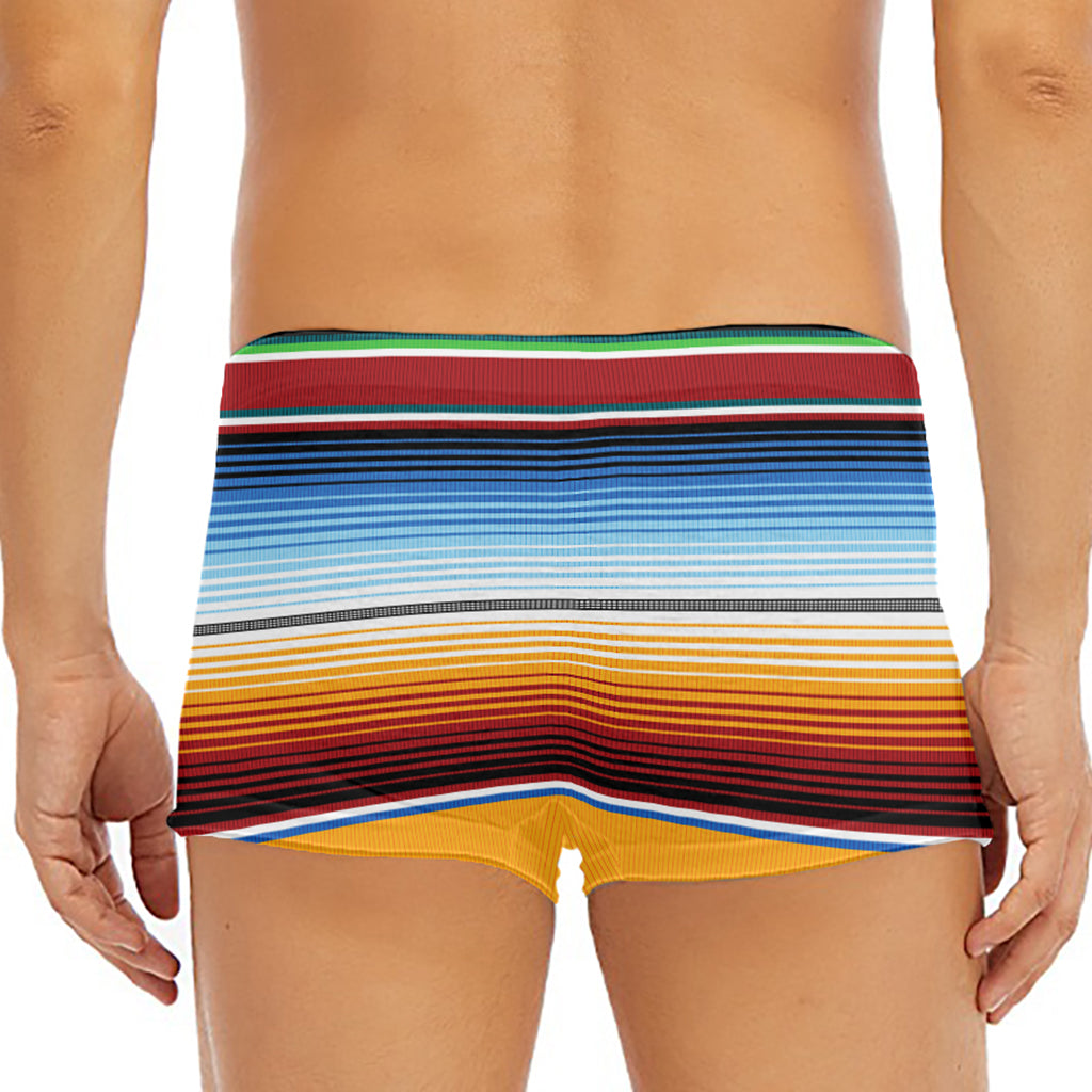Tribal Serape Blanket Pattern Print Men's Short Boxer Briefs