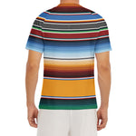 Tribal Serape Blanket Pattern Print Men's Short Sleeve Rash Guard