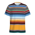 Tribal Serape Blanket Pattern Print Men's Athletic T-Shirt