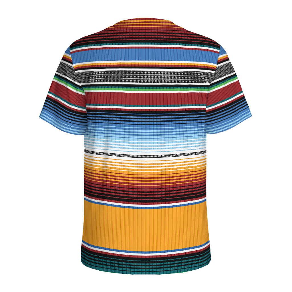 Tribal Serape Blanket Pattern Print Men's Sports T-Shirt