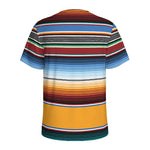 Tribal Serape Blanket Pattern Print Men's Sports T-Shirt