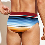 Tribal Serape Blanket Pattern Print Men's Swim Briefs