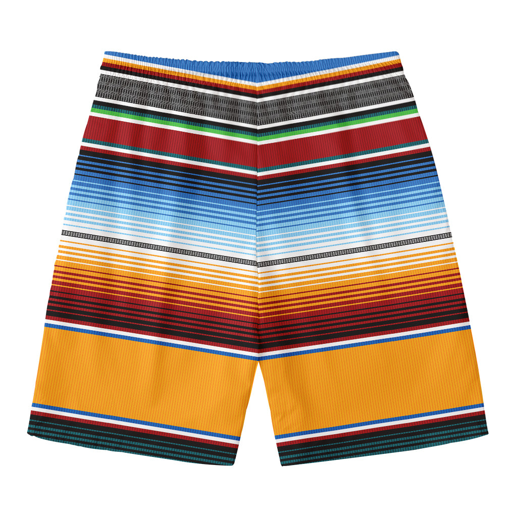 Tribal Serape Blanket Pattern Print Men's Swim Trunks