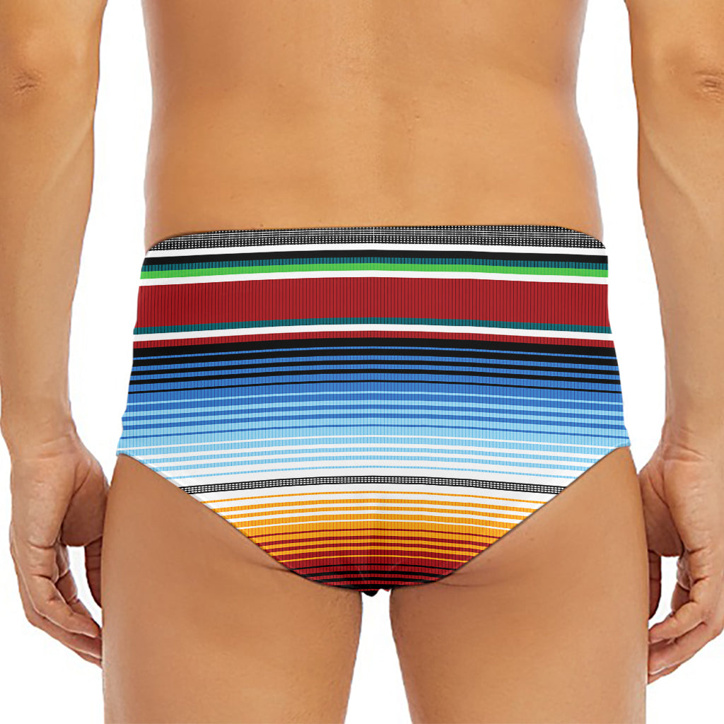Tribal Serape Blanket Pattern Print Men's Triangle Swim Briefs
