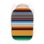 Tribal Serape Blanket Pattern Print Mesh Laundry Hamper
