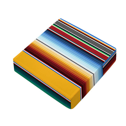 Tribal Serape Blanket Pattern Print Outdoor Seat Cushion Cover