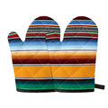 Tribal Serape Blanket Pattern Print Oven Mitts