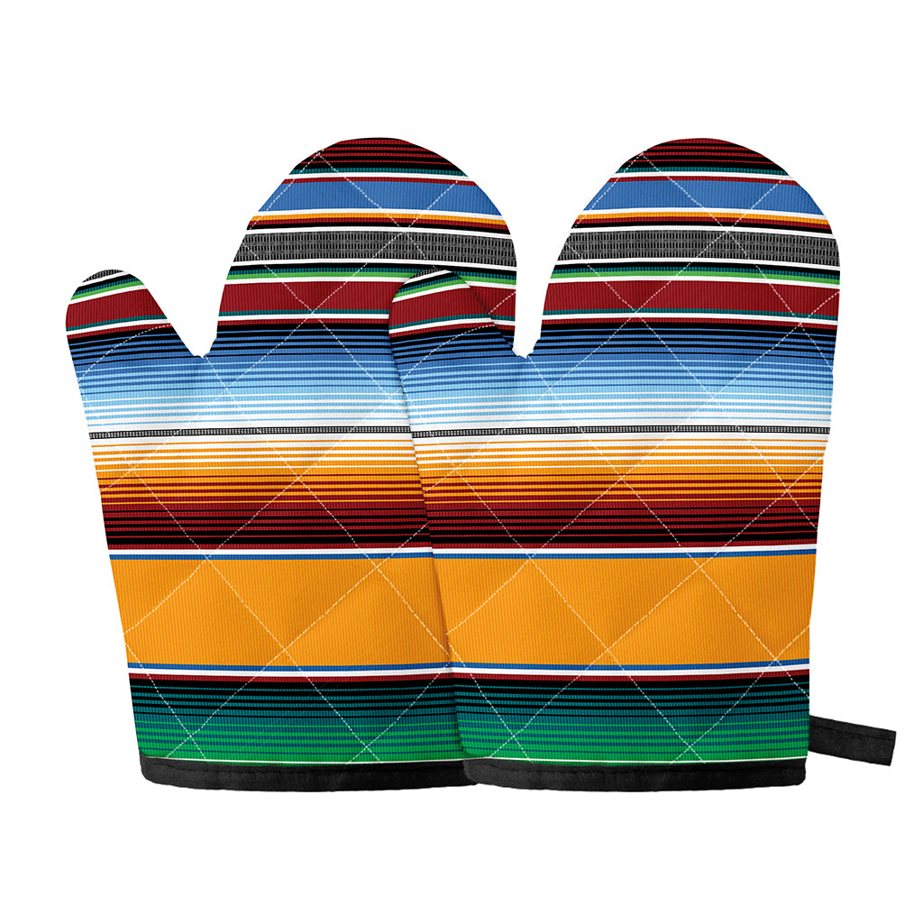 Tribal Serape Blanket Pattern Print Oven Mitts