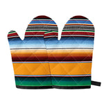 Tribal Serape Blanket Pattern Print Oven Mitts