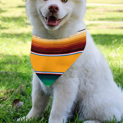Tribal Serape Blanket Pattern Print Over The Collar Dog Bandana