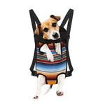 Tribal Serape Blanket Pattern Print Pet Carrier Backpack