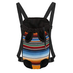 Tribal Serape Blanket Pattern Print Pet Carrier Backpack