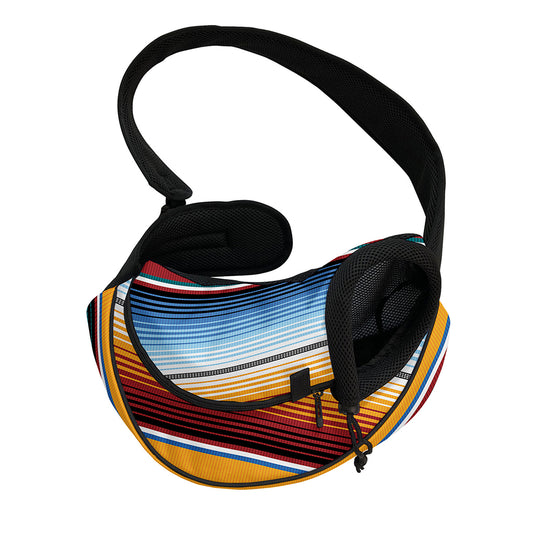 Tribal Serape Blanket Pattern Print Pet Sling Carrier