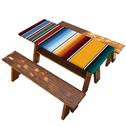 Tribal Serape Blanket Pattern Print Picnic Table Cover