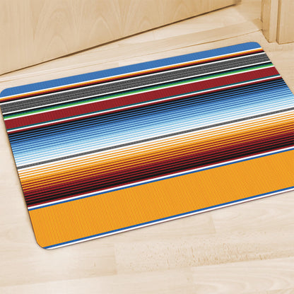 Tribal Serape Blanket Pattern Print Polyester Doormat