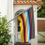 Tribal Serape Blanket Pattern Print Polyester Flag