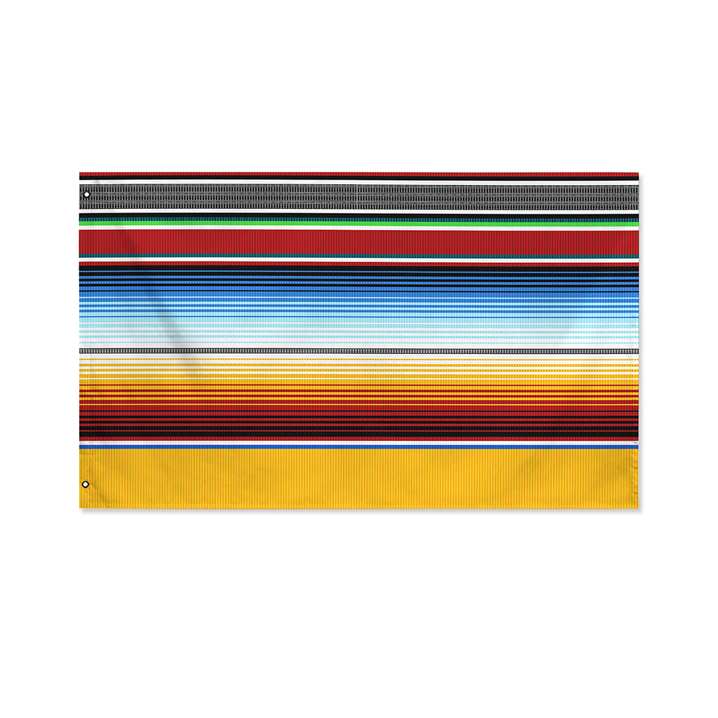 Tribal Serape Blanket Pattern Print Polyester Flag