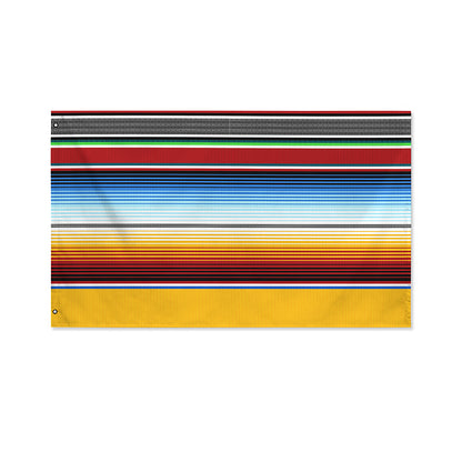 Tribal Serape Blanket Pattern Print Polyester Flag