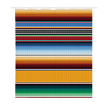 Tribal Serape Blanket Pattern Print Polyester Shower Curtain