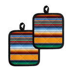 Tribal Serape Blanket Pattern Print Pot Holders