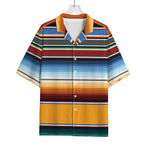 Tribal Serape Blanket Pattern Print Rayon Hawaiian Shirt