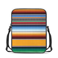 Tribal Serape Blanket Pattern Print Rectangular Crossbody Bag