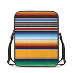 Tribal Serape Blanket Pattern Print Rectangular Crossbody Bag