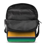 Tribal Serape Blanket Pattern Print Rectangular Crossbody Bag
