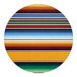 Tribal Serape Blanket Pattern Print Round Blanket