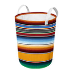 Tribal Serape Blanket Pattern Print Round Laundry Basket