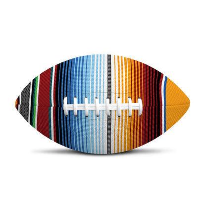 Tribal Serape Blanket Pattern Print Rugby Ball