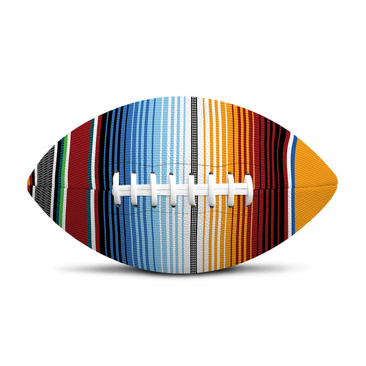 Tribal Serape Blanket Pattern Print Rugby Ball