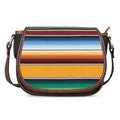 Tribal Serape Blanket Pattern Print Saddle Bag